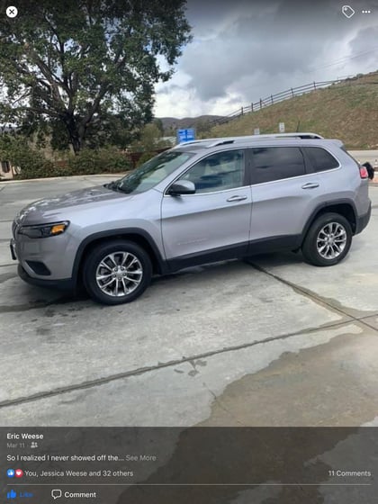 2 inch Lifted 2019 Jeep Cherokee KL 2WD
