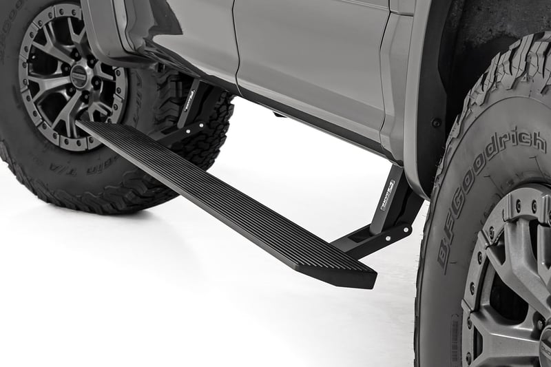 Power Running Boards Dual Electric Motor Ford F 150 15 25 F 250 F 350 Super Duty 17 24 Rough Country
