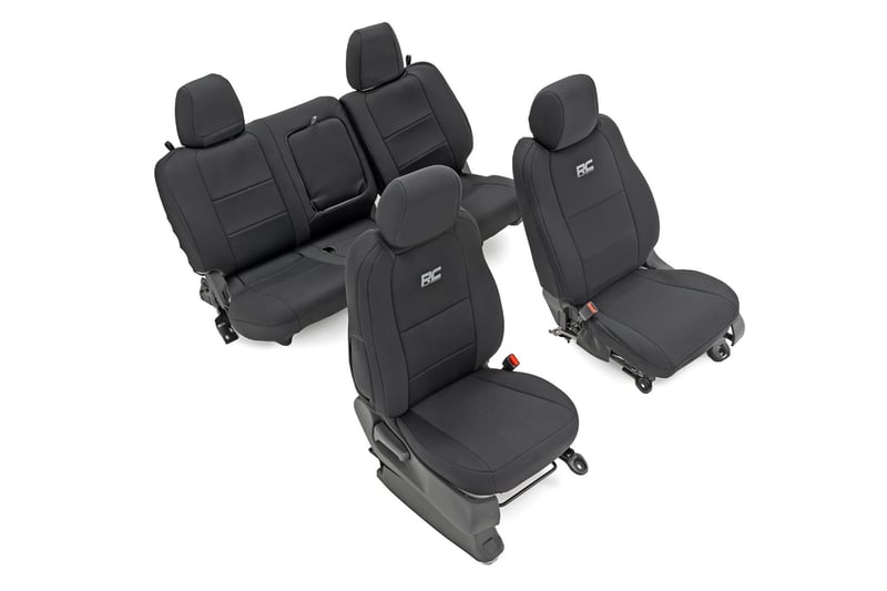 Seat Covers FR RR Crew Cab Nissan Frontier 2WD 4WD 2022 2024 Rough Country