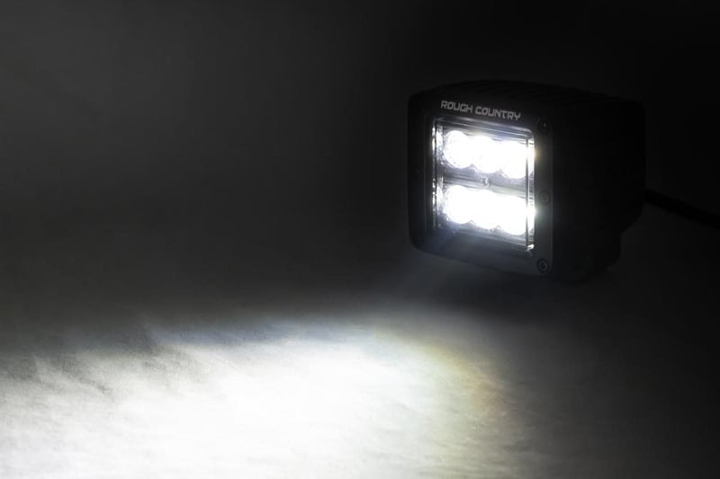 2 inch Black Series LED Light Pods Pair Flood