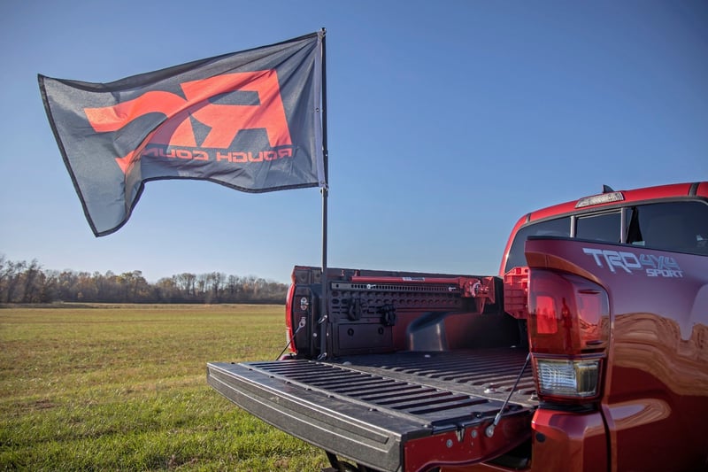 Truck mounted flag pole discount