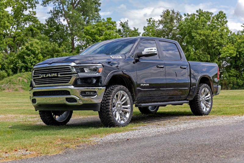 BA2 Running Board Side Step Bars Ram 1500 19 25 1500 TRX 21 24 Rough Country
