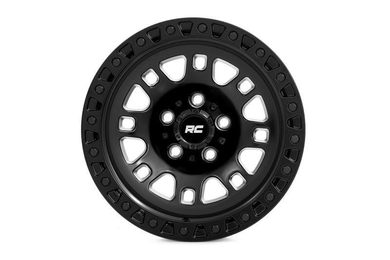 Rough Country 82 Series Wheel | One-Piece | Semi Gloss Black