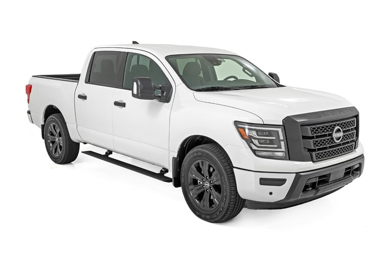 Power Running Boards Dual Electric Motor Nissan Titan 2WD 4WD 2017 2024 Rough Country