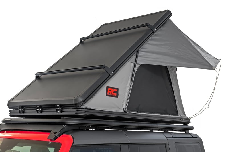 Hard Shell Roof Top Tent Low Profile Aluminum Shell Rack Mount Rough Country