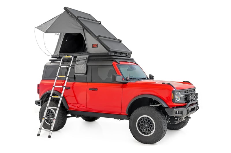 Hard Shell Roof Top Tent Low Profile Aluminum Shell Rack Mount Rough Country