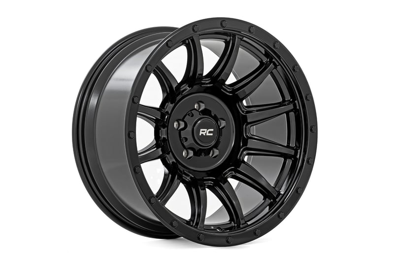 Rough Country 90 Series Wheel | One-Piece | Gloss Black