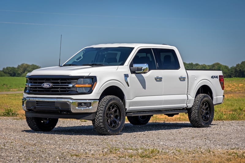 Rough Country 80 Series Wheel | One-Piece | Semi Gloss Black