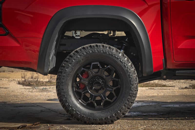Rough Country 77 Series Wheel | One-Piece | Semi Gloss Black | 20x9 | 6x5.5  | 0mm | Rough Country