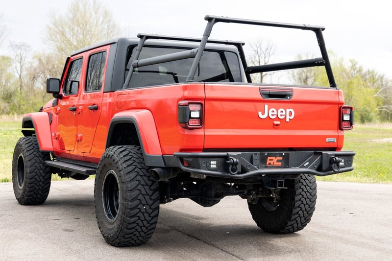 Bed Rack Aluminum Jeep Gladiator JT 4WD 2020 2024 Rough Country