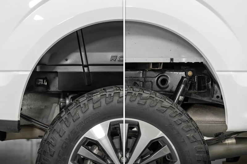 Rear wheel well covers hot sale