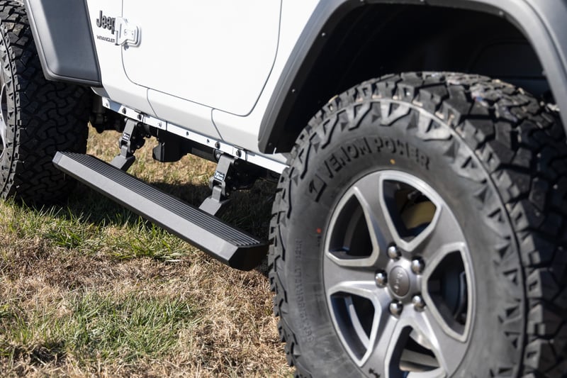 Power Running Boards Dual Electric Motor 2 Door Jeep Wrangler JL 18 25 Rough Country