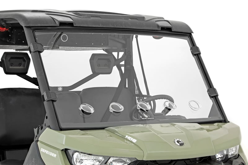 Vented Full Windshield | Scratch Resistant | Can-Am Defender