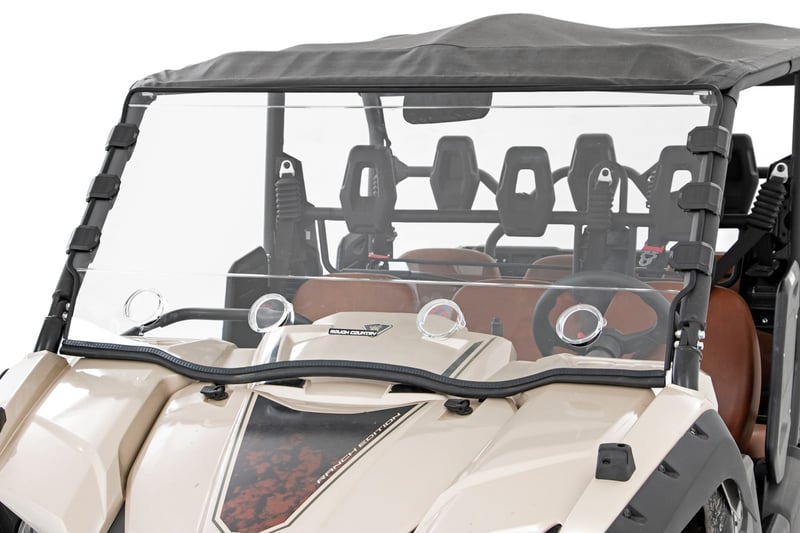 Vented Full Windshield | Scratch Resistant | Yamaha Viking Vented Full Windshield | Scratch Resistant | Yamaha Viking