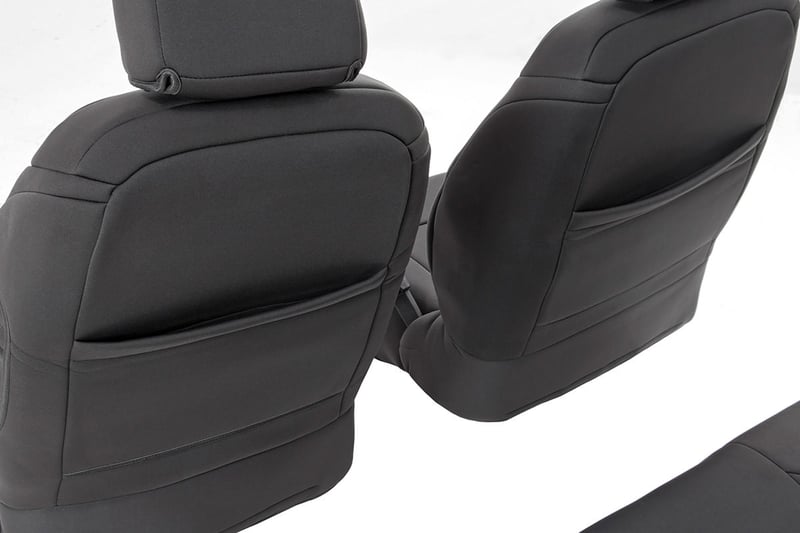 Seat Covers Front and Rear Jeep Wrangler Unlimited 4WD 2011 2012 Rough Country