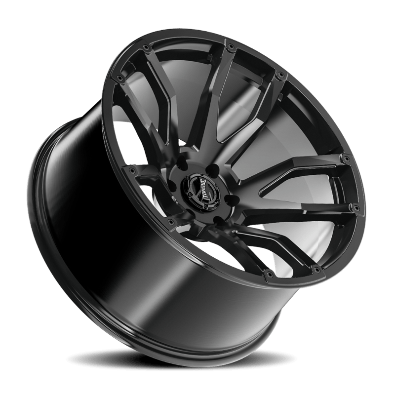 Torque Impact | Satin Black | 20x9 | 8x180 | 0mm | Rough Country
