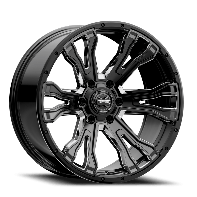 【ポイント10倍】 Prime Torque | 6x5.5 | 20x9 | Accent w/Milled Black Gloss 小物