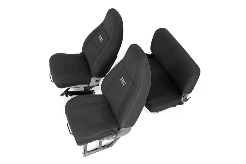 Seat Covers Front and Rear Jeep Wrangler YJ 4WD 1991 1995 Rough Country