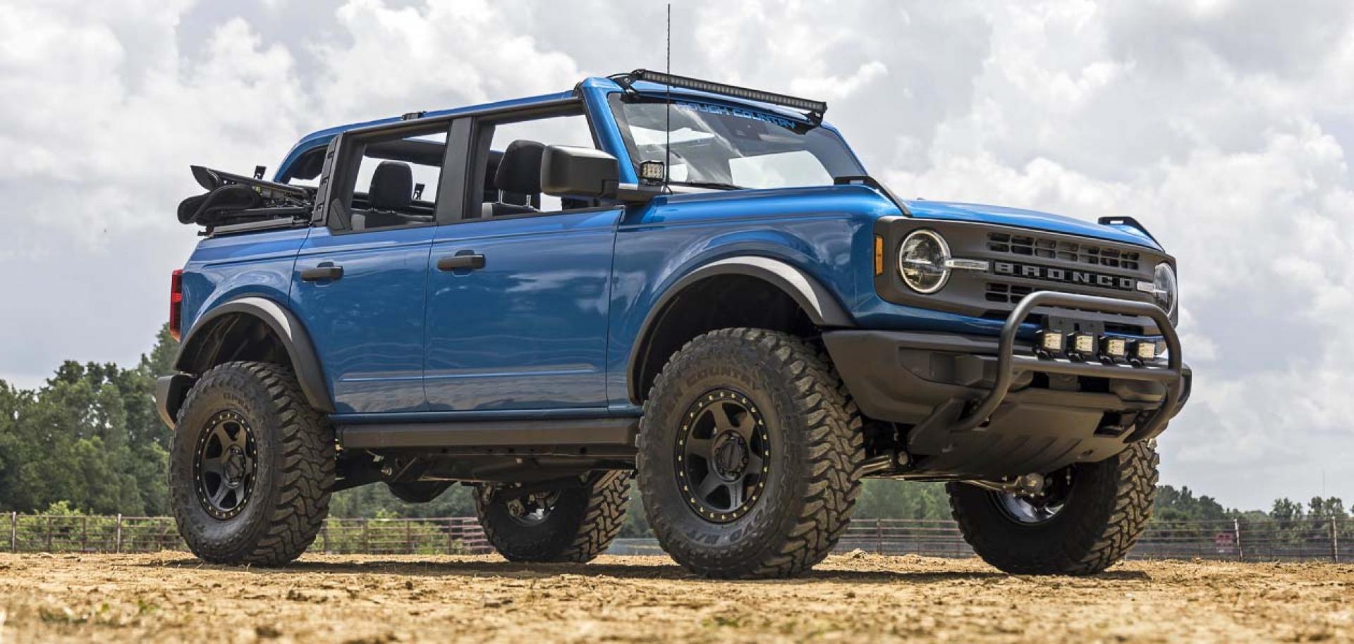 Ford bronco on a off road
