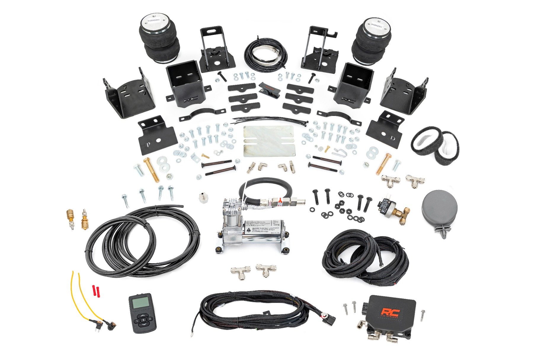 Air Spring Kit w / compressor | Wireless Controller | 3-6" Lifts | Ford F-250 / F-350 Super Duty (05-16)
