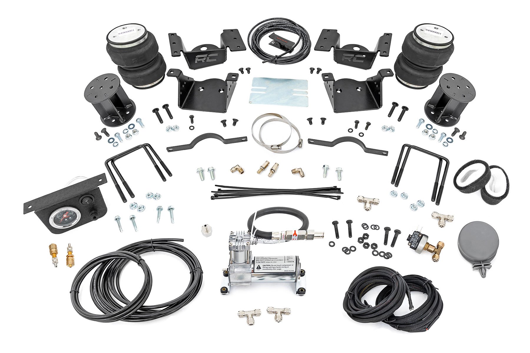 Air Spring Kit w / compressor | 7.5 Inch Lift Kit | Chevy / GMC 2500HD / 3500HD (11-19)