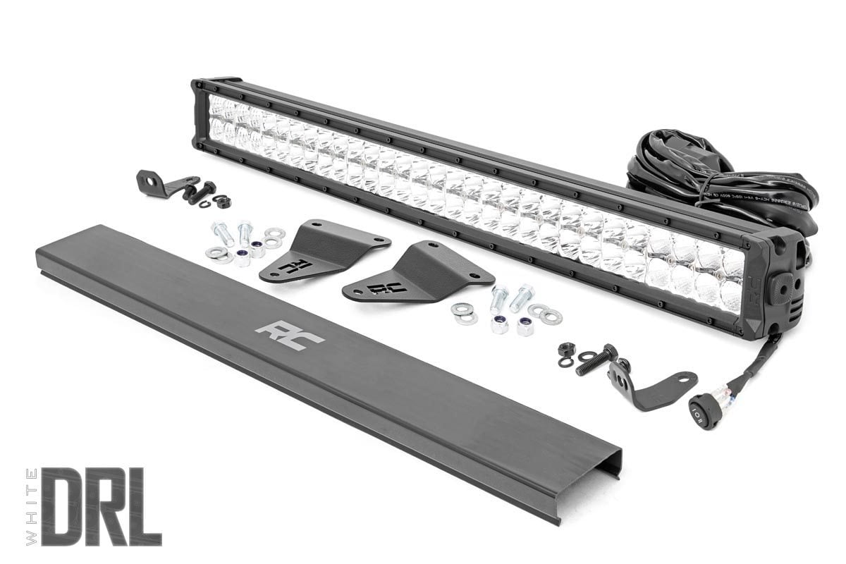 LED Light Kit | Bumper Mount | 30" Chrome Dual Row | White DRL | Toyota 4Runner (14-20)