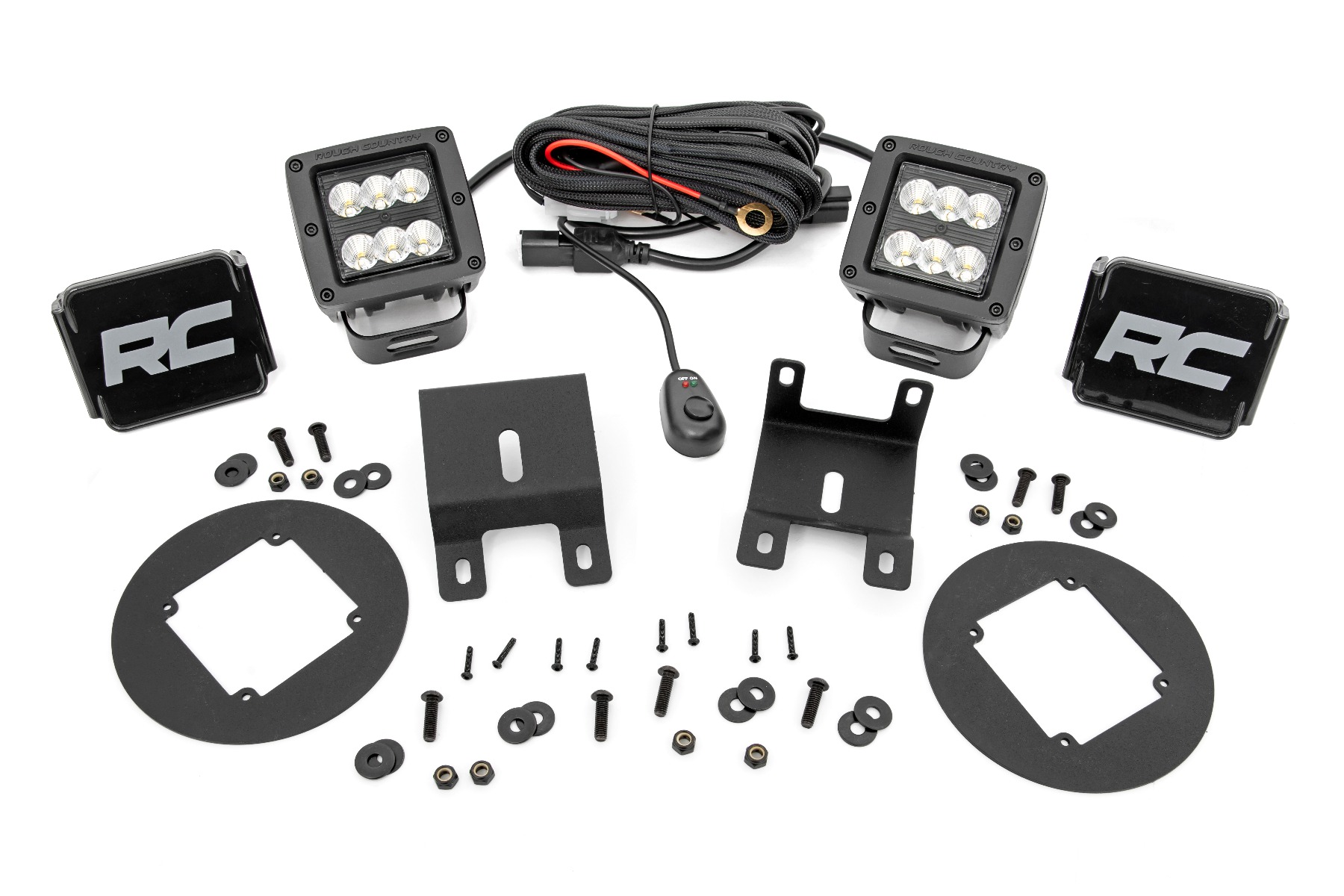 LED Light Kit | Fog Mount | 2" Black Pair | Fog | Subaru Outback (15-19)