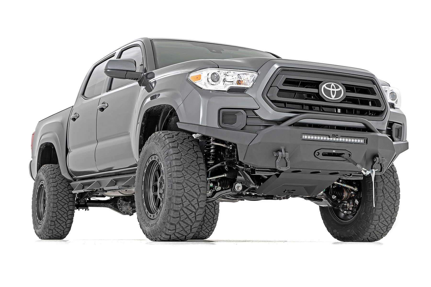 Front Bumper | Hybrid | 20" Blk LED | 9500-Lb Winch Syn | Toyota Tacoma (16-23)