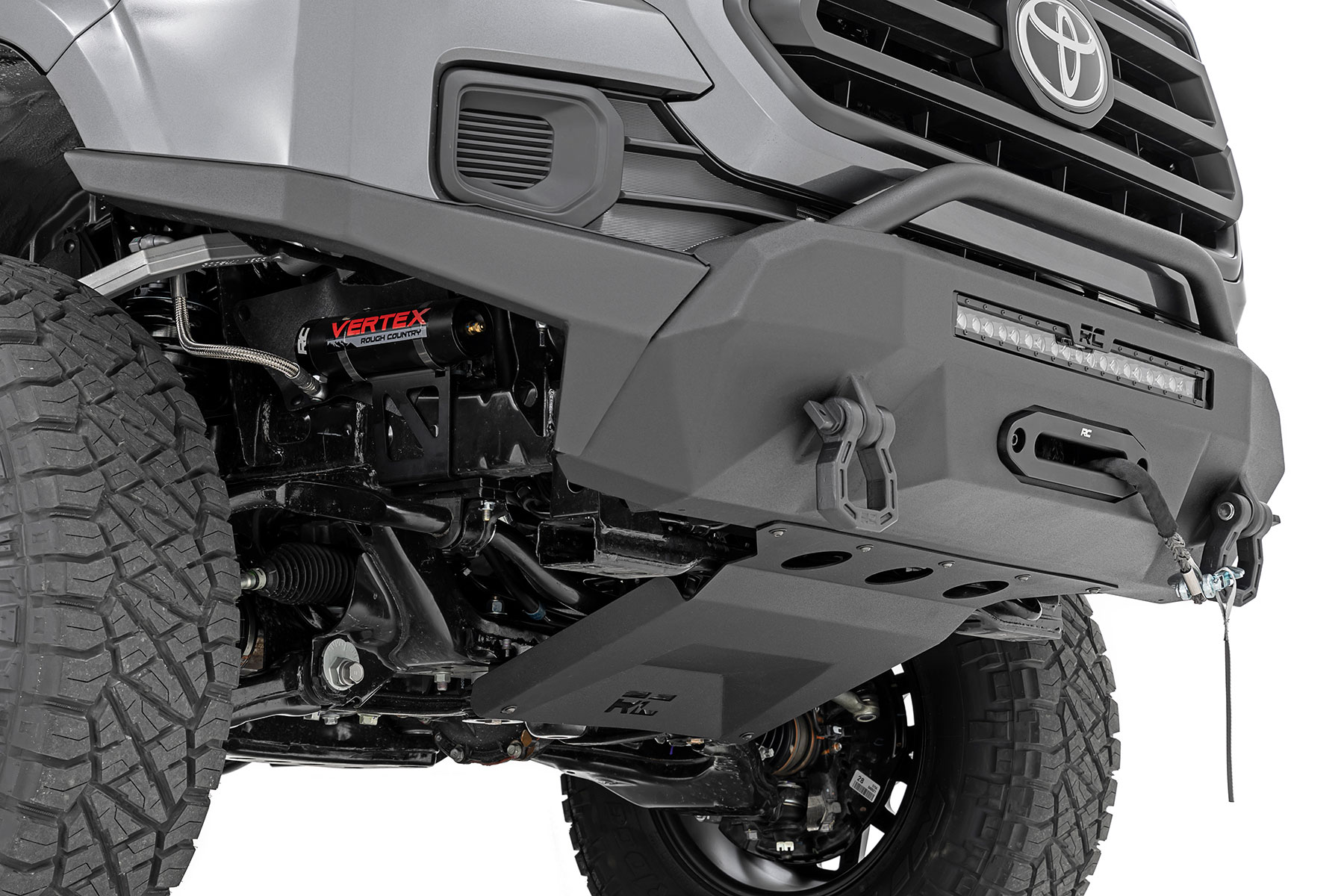 Front Bumper | Hybrid | 20" Blk LED | 9500-Lb Winch Syn | Toyota Tacoma (16-23)