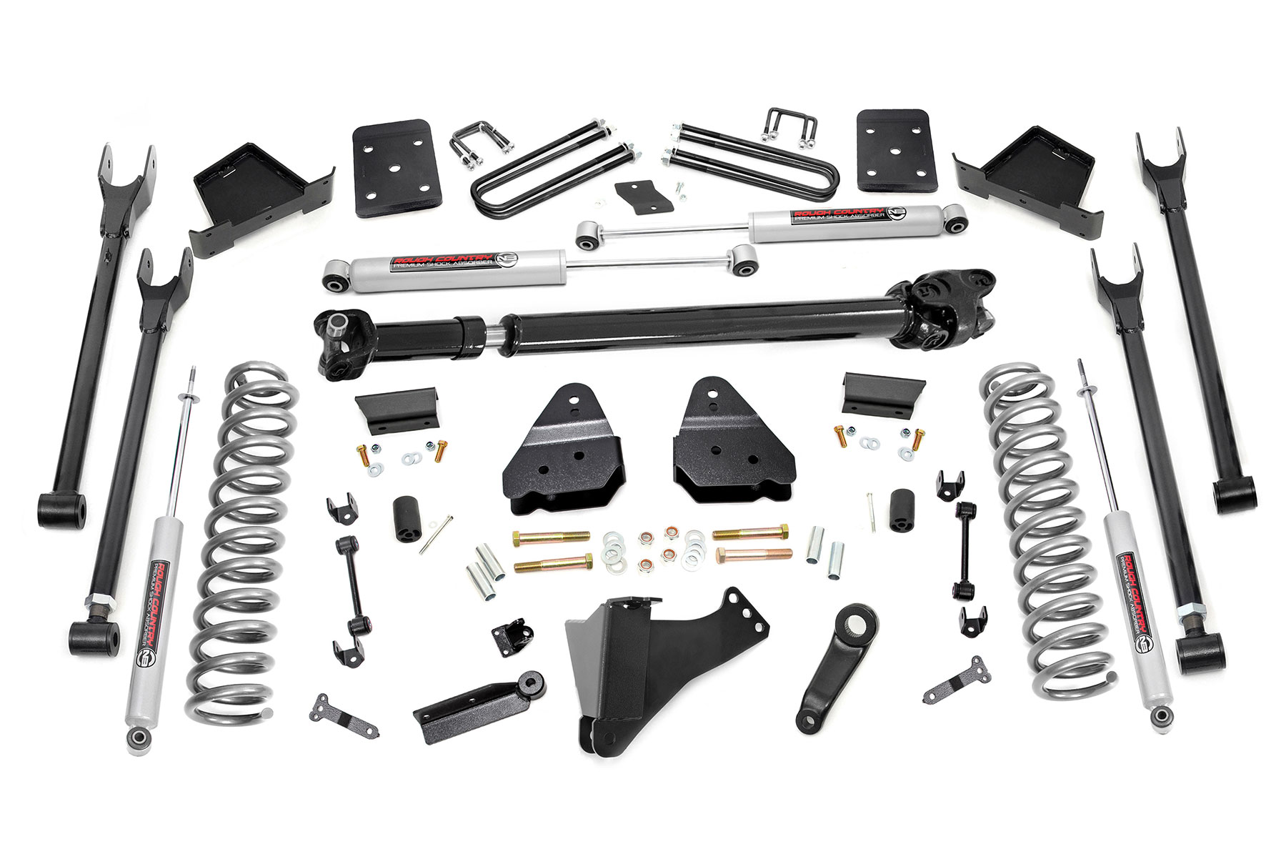 6 Inch Lift Kit | 4-Link | No OVLD | D / S | Ford F-250 / F-350 Super Duty (17-22)