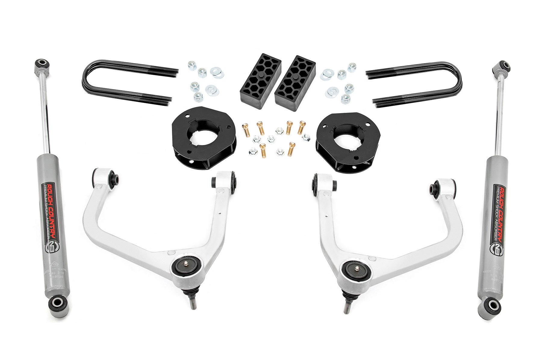 3.5 Inch Lift Kit | Rear Mono Leaf | Chevy Silverado 1500 2WD / 4WD (2022-2024)