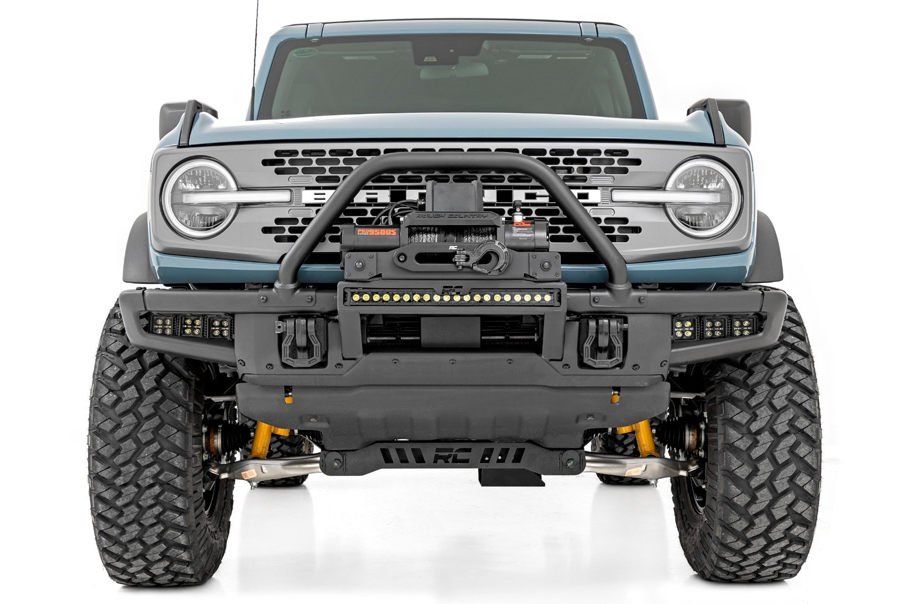 LED Light Kit | Fog Mount | Triple 2" Black Pair | Spot | Ford Bronco (21-24)