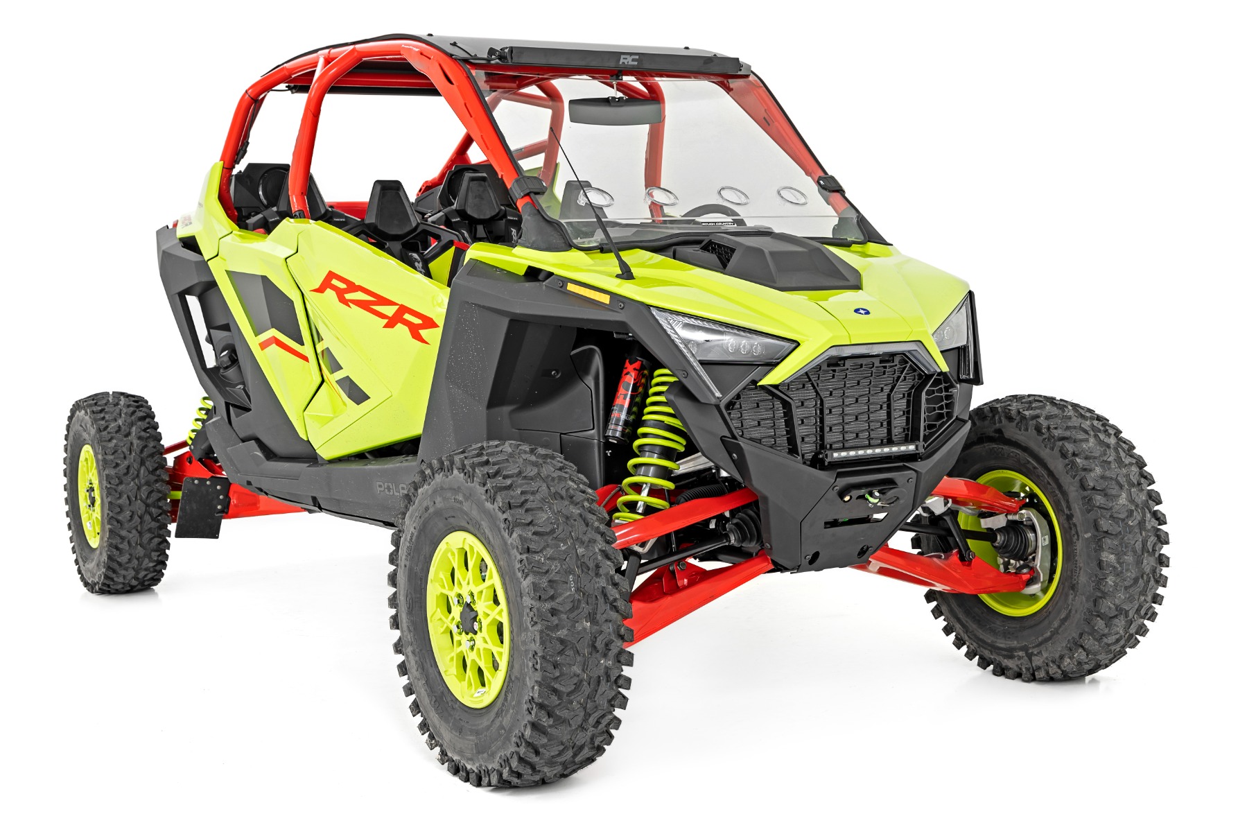 Vented Full Windshield | Scratch Resistant | Polaris RZR Turbo R