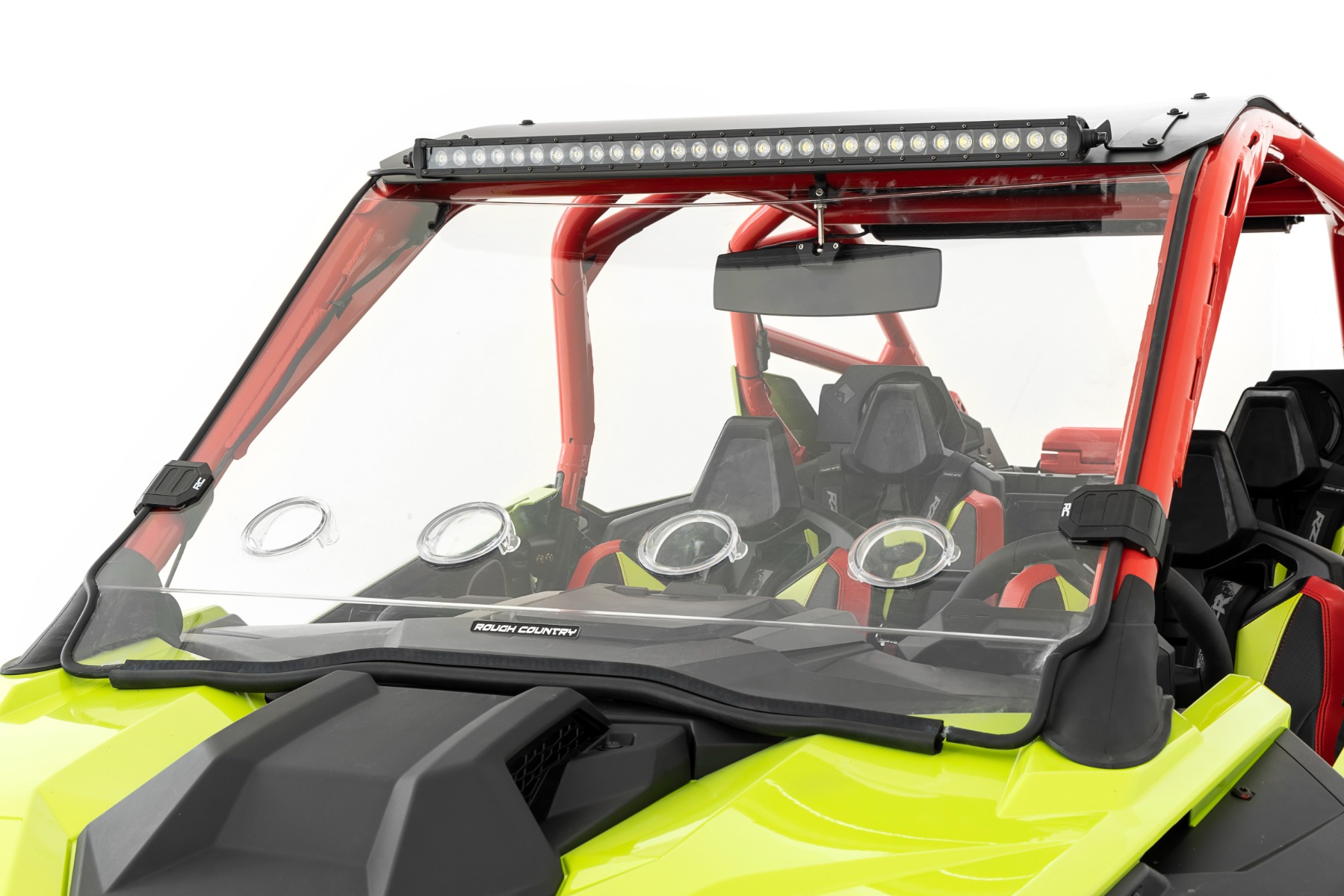 Vented Full Windshield | Scratch Resistant | Polaris RZR Turbo R