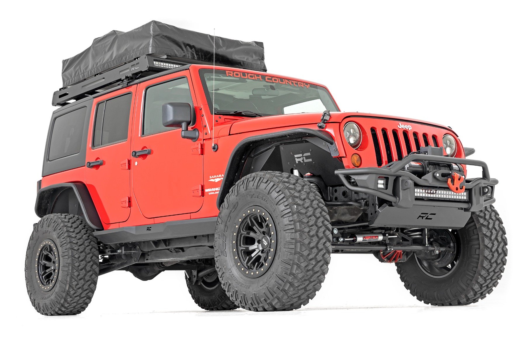 Rock Sliders | Heavy Duty l 4-Door | Jeep Wrangler Unlimited 2WD / 4WD (07-18)