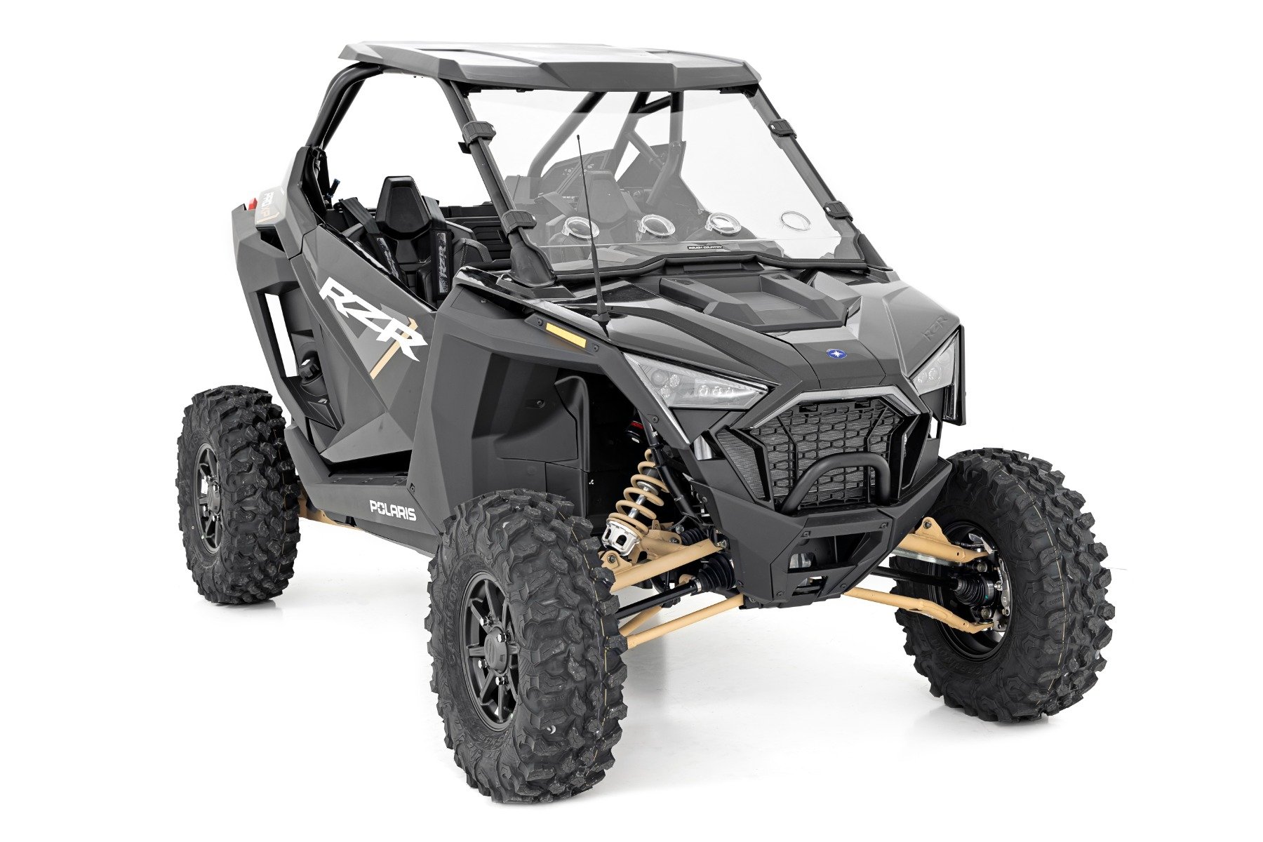 Vented Full Windshield | Scratch Resistant | Polaris RZR Turbo R