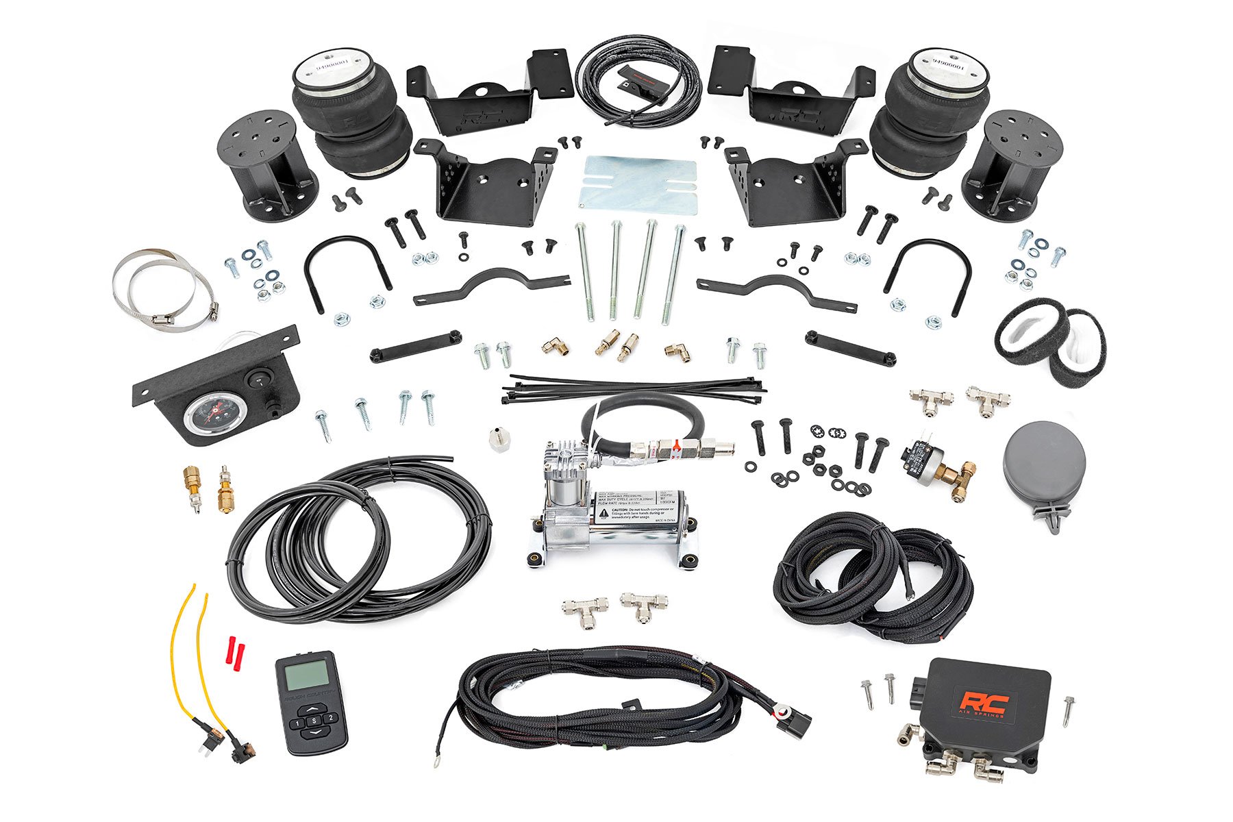 Air Spring Kit w / compressor | Wireless Controller | 3-5 Inch Lift Kit | Chevy / GMC 2500HD / 3500HD (20-