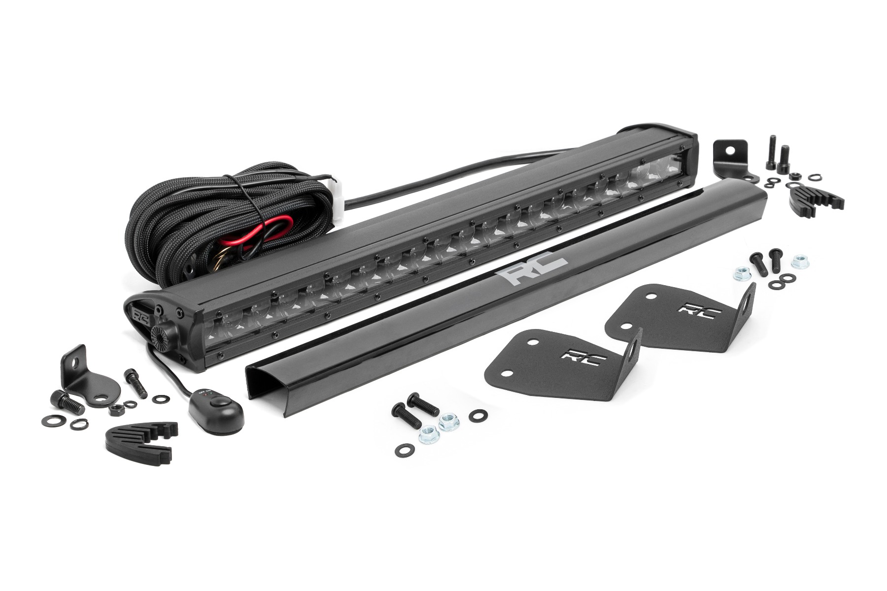 LED Light Kit | Bumper Mount | 20" Black Single Row | Ford Bronco Sport (21-23)