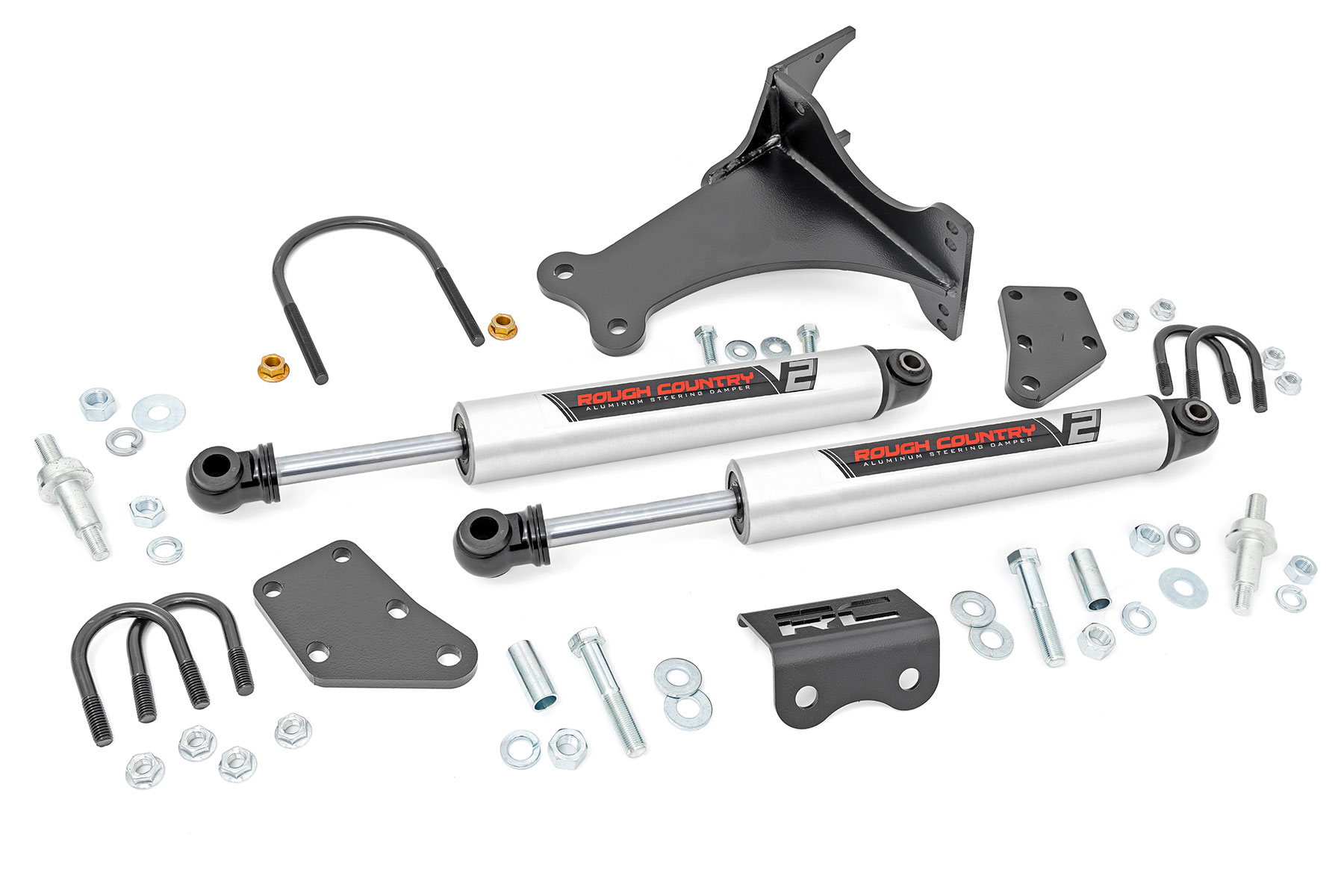 V2 Steering Stabilizer | Dual | 2-8 Inch Lift | Ford F-250 / F-350 Super Duty (05-24)