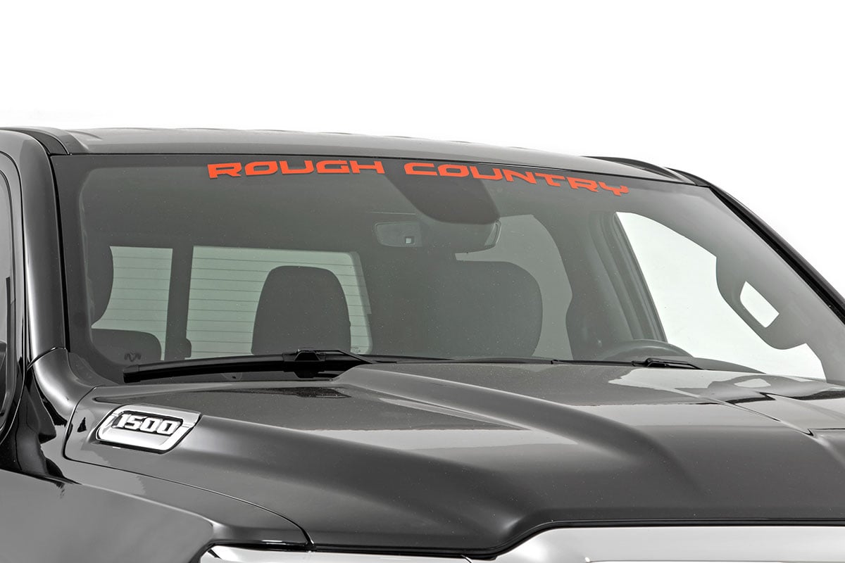 ROUGH COUNTRY WINDOW DECAL (35IN) ORANGE