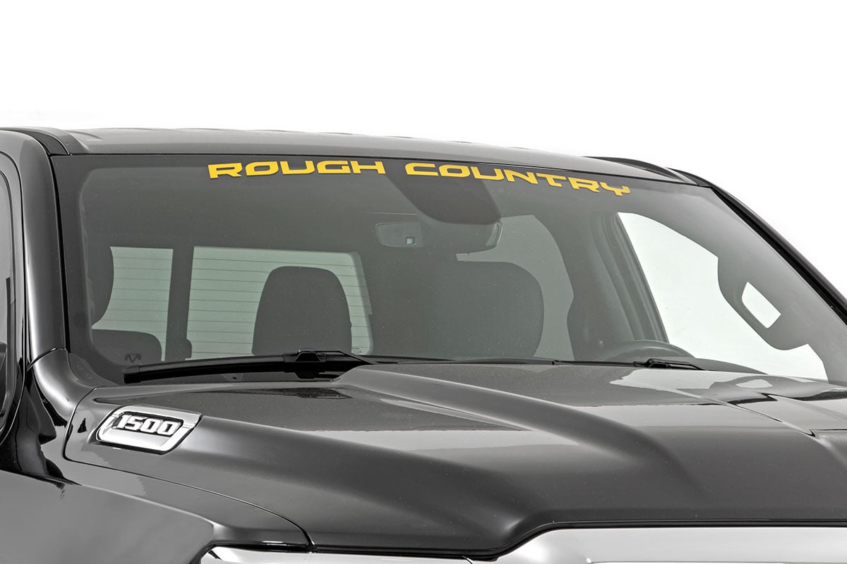 ROUGH COUNTRY WINDOW DECAL (35IN) JAUNE