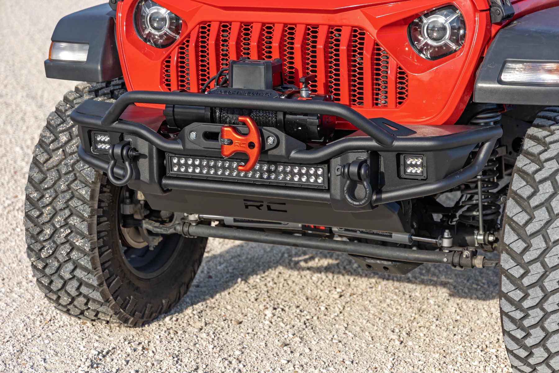 Front Winch Bumper | Tubular | Skid Plate | Jeep Gladiator JT / Wrangler JK & JL 