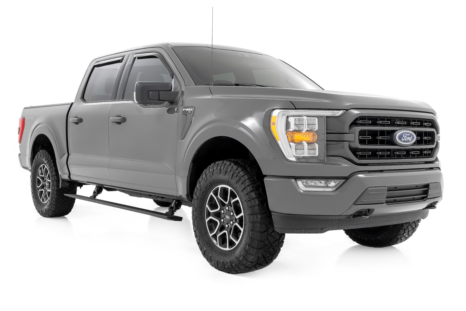 Power Running Boards | Dual Electric Motor | Crew Cab | Ford F-150 / Lightning / F-250 / F-350 / Raptor (15-24)