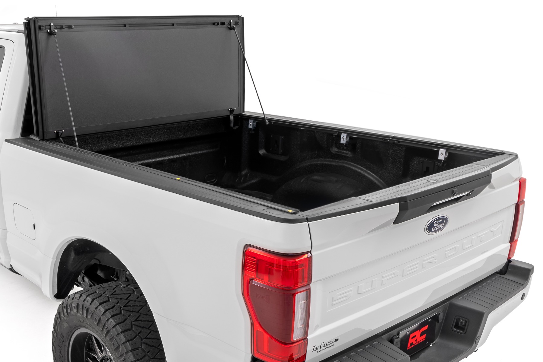 Hard Tri-Fold Flip Up Bed Cover | 6'10" Bed | Ford F-250 / F-350 Super Duty (17-24)