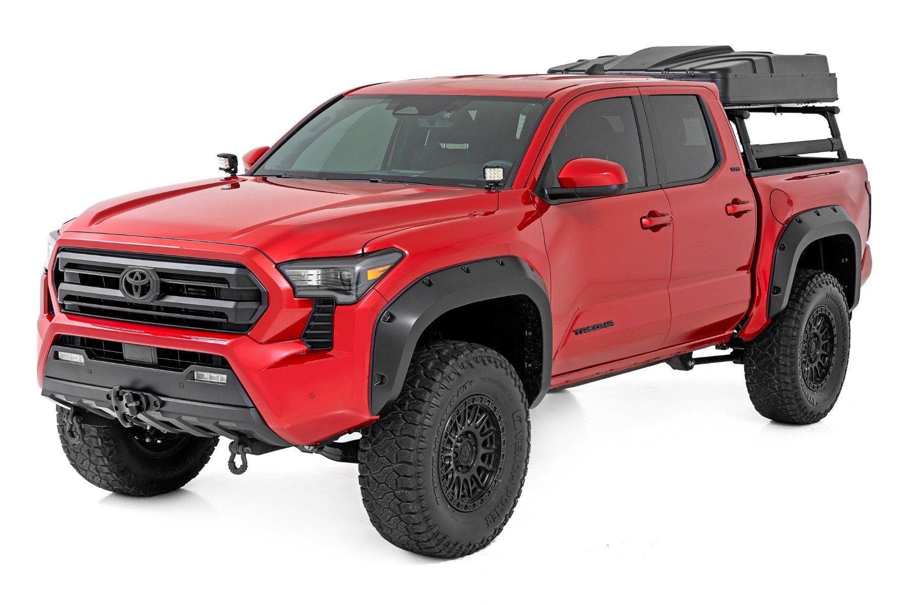 LED Light Kit | Ditch Mount | 2" Black Pair | Flood | Toyota Tacoma (2024)