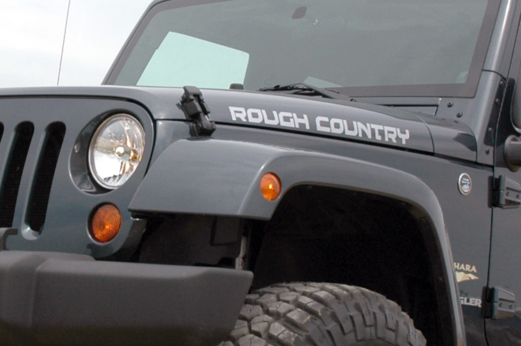 ROUGH COUNTRY FENDER DECAL (27IN) GREY