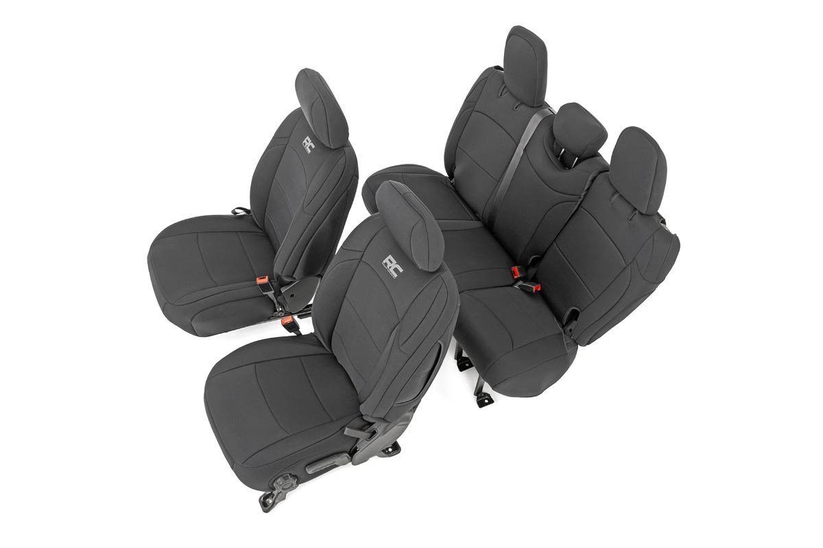 Seat Covers | Front and Rear w / Armrest | Jeep Wrangler JL (18-23)