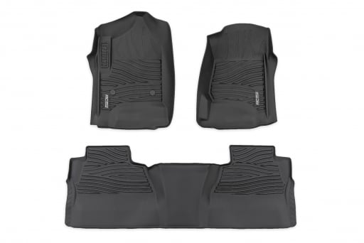 Flex-Fit Floor Mats | FR & RR | FR Bucket | Crew | Chevy/GMC 1500/2500HD/3500HD (14-18)