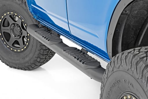 Oval Nerf Step | 4-Door | Black | Ford Bronco 4WD (2021-2024)