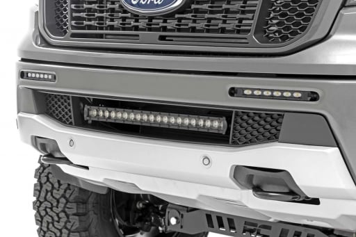 LED Light Kit | Bumper Mount | 6" Black Slimline Pair | Ford Ranger (19-24)
